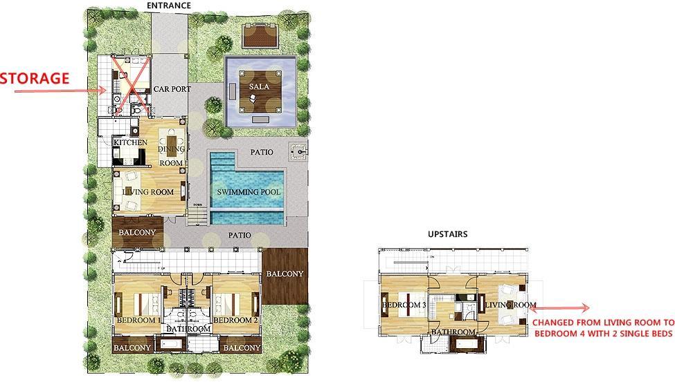 Large 4 Bed Villa Short Walk To Maenam Beach Mae Nam Exterior photo